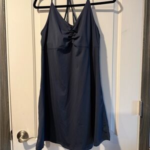Halara Navy Blue Halter Dress